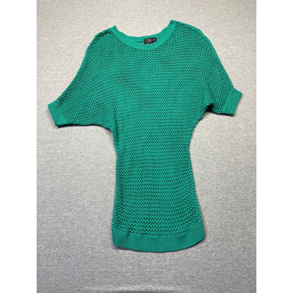 Women's OneA Green Sweater Top Size S